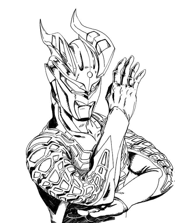 Çocuklar İçin Ultraman Boyama Sayfaları 