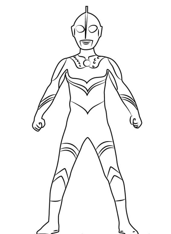Çocuklar İçin Ultraman Boyama Sayfaları 