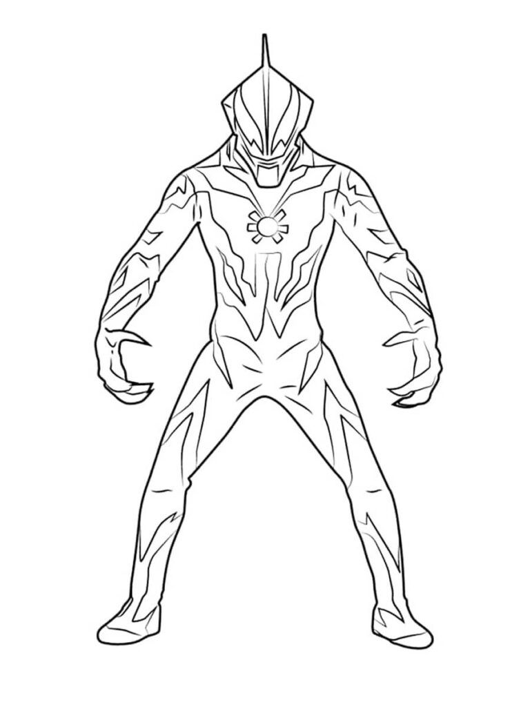 Çocuklar İçin Ultraman Boyama Sayfaları 