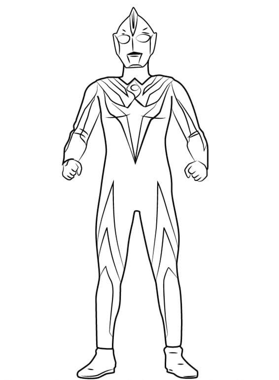 Çocuklar İçin Ultraman Boyama Sayfaları 