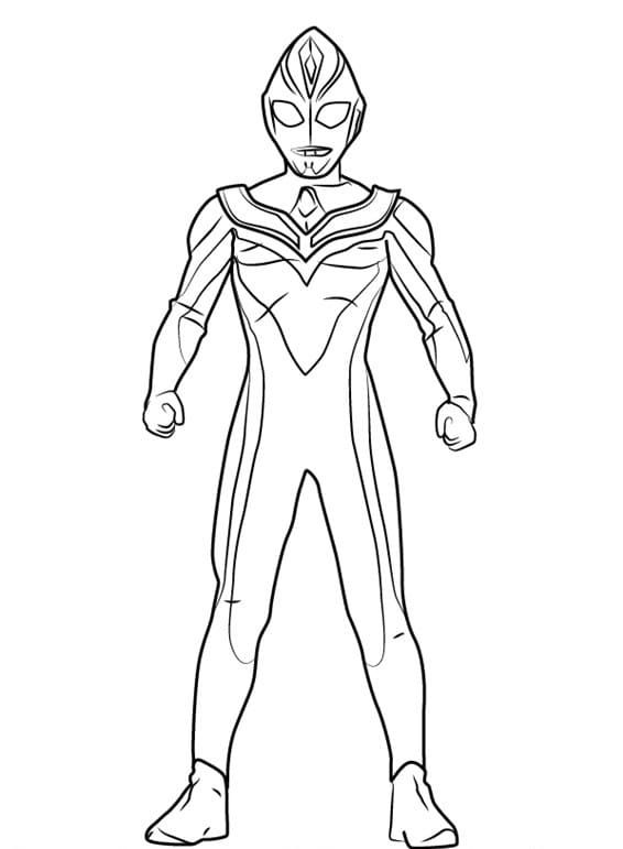Çocuklar İçin Ultraman Boyama Sayfaları 