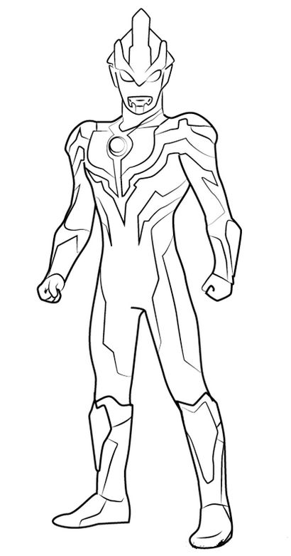 Çocuklar İçin Ultraman Boyama Sayfaları 