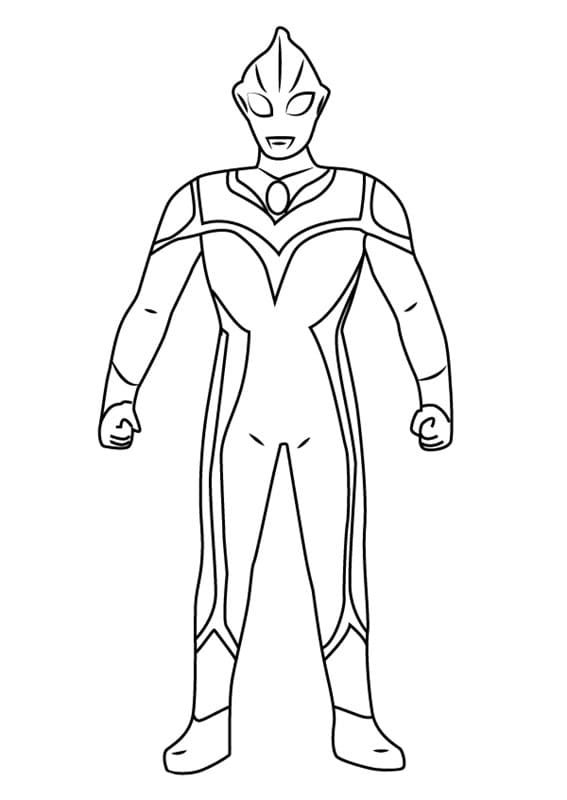 Çocuklar İçin Ultraman Boyama Sayfaları 