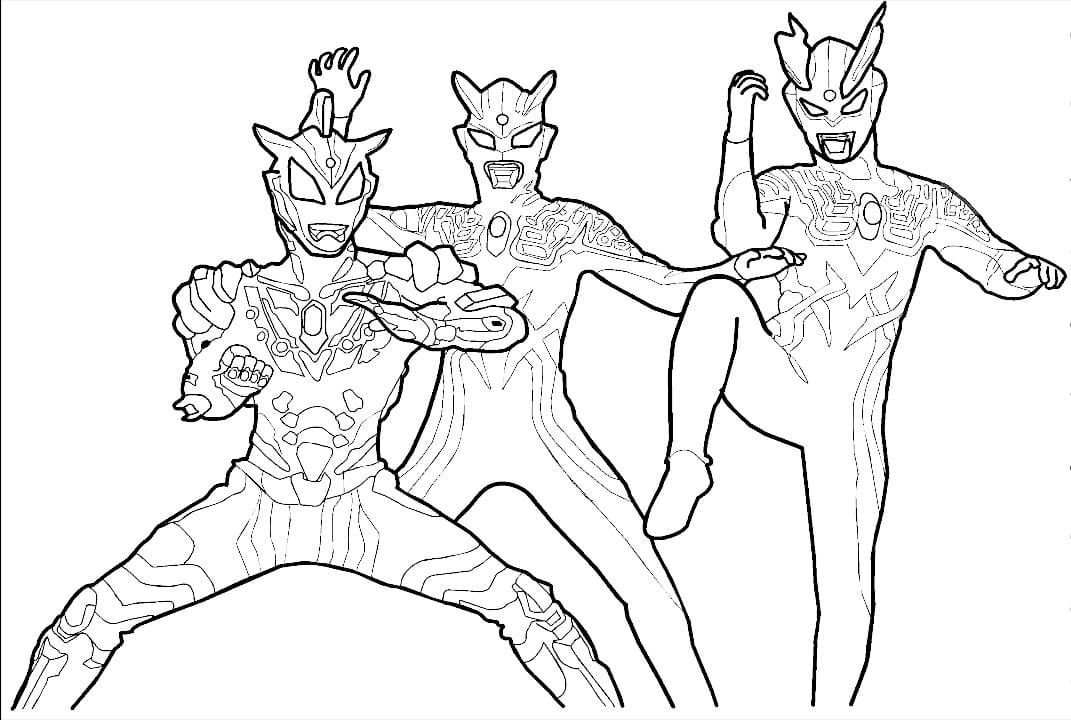 Çocuklar İçin Ultraman Boyama Sayfaları 
