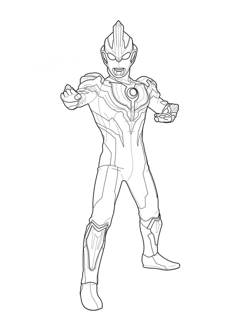 Çocuklar İçin Ultraman Boyama Sayfaları 