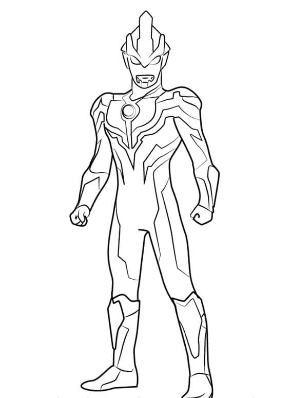 Çocuklar İçin Ultraman Boyama Sayfaları 