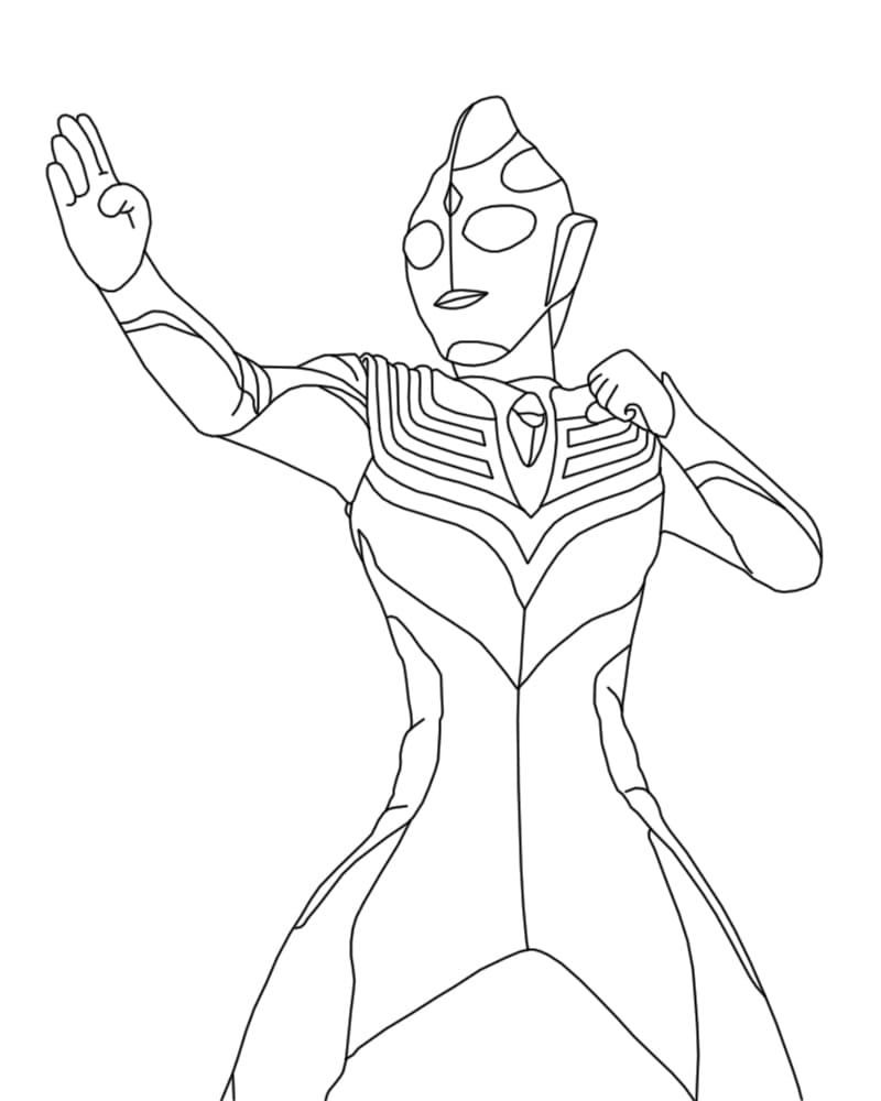Çocuklar İçin Ultraman Boyama Sayfaları 