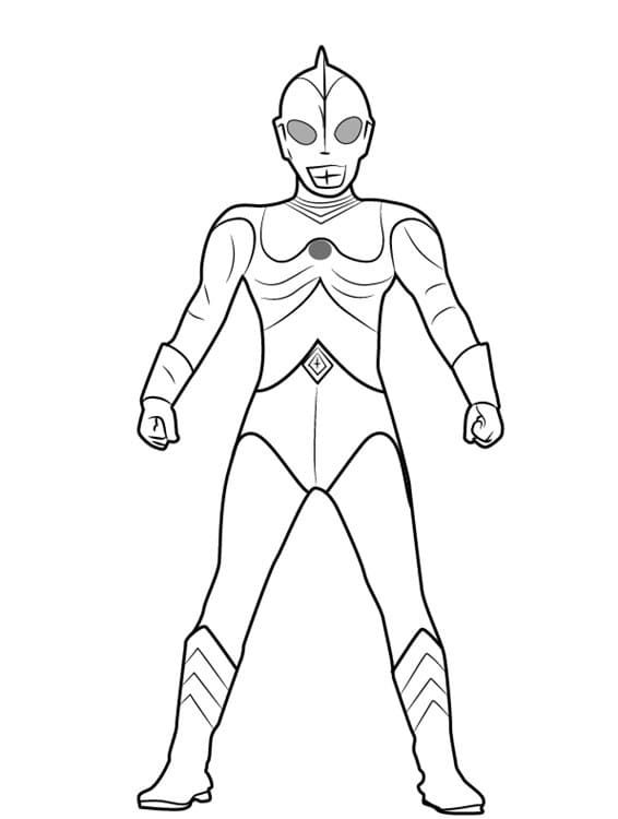 Çocuklar İçin Ultraman Boyama Sayfaları 