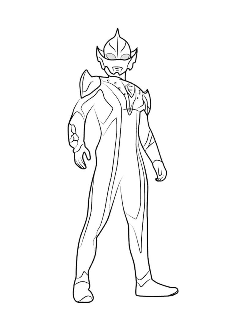 Çocuklar İçin Ultraman Boyama Sayfaları 
