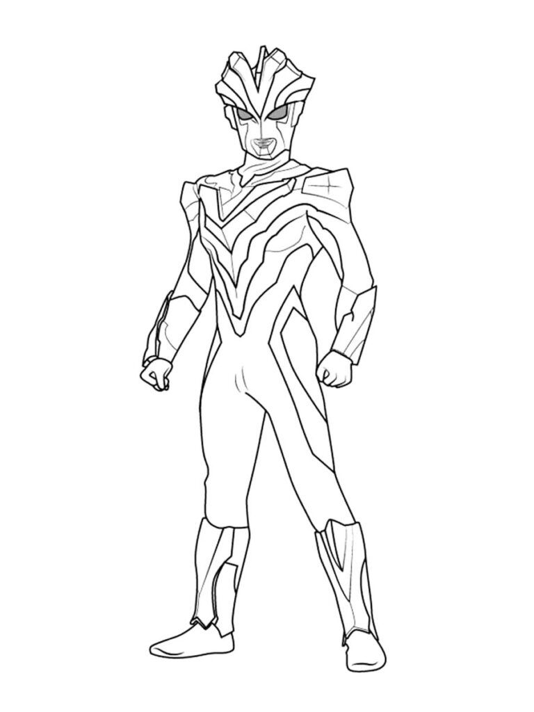 Çocuklar İçin Ultraman Boyama Sayfaları 