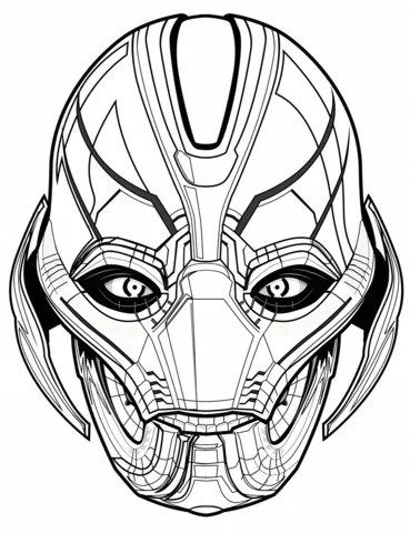 Çocuklar İçin Ultron Boyama Sayfaları 