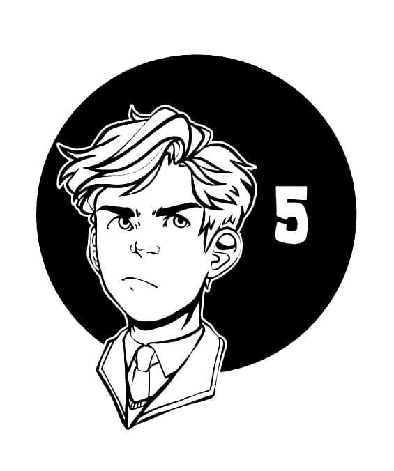 Çocuklar İçin Umbrella Academy Boyama Sayfaları 
