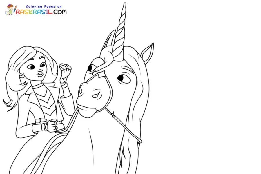 Çocuklar İçin Unicorn Academy Boyama Sayfaları 