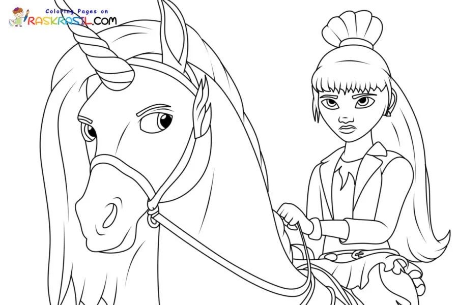 Çocuklar İçin Unicorn Academy Boyama Sayfaları 