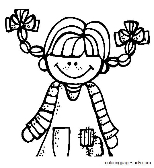 Çocuklar İçin Uzun Çorap Pippi Boyama Sayfaları 