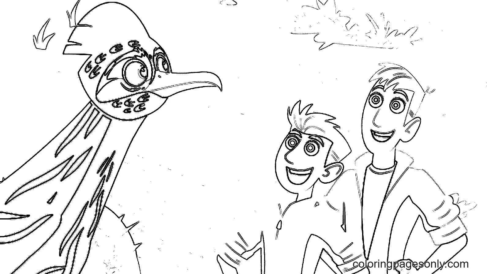 Çocuklar İçin Vahşi Kratts Boyama Sayfaları 