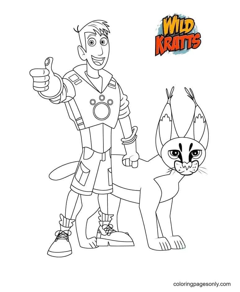 Çocuklar İçin Vahşi Kratts Boyama Sayfaları 