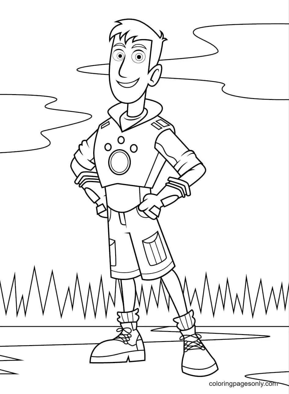 Çocuklar İçin Vahşi Kratts Boyama Sayfaları 