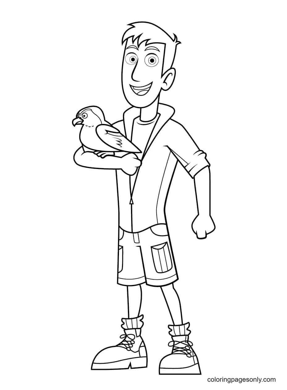Çocuklar İçin Vahşi Kratts Boyama Sayfaları 