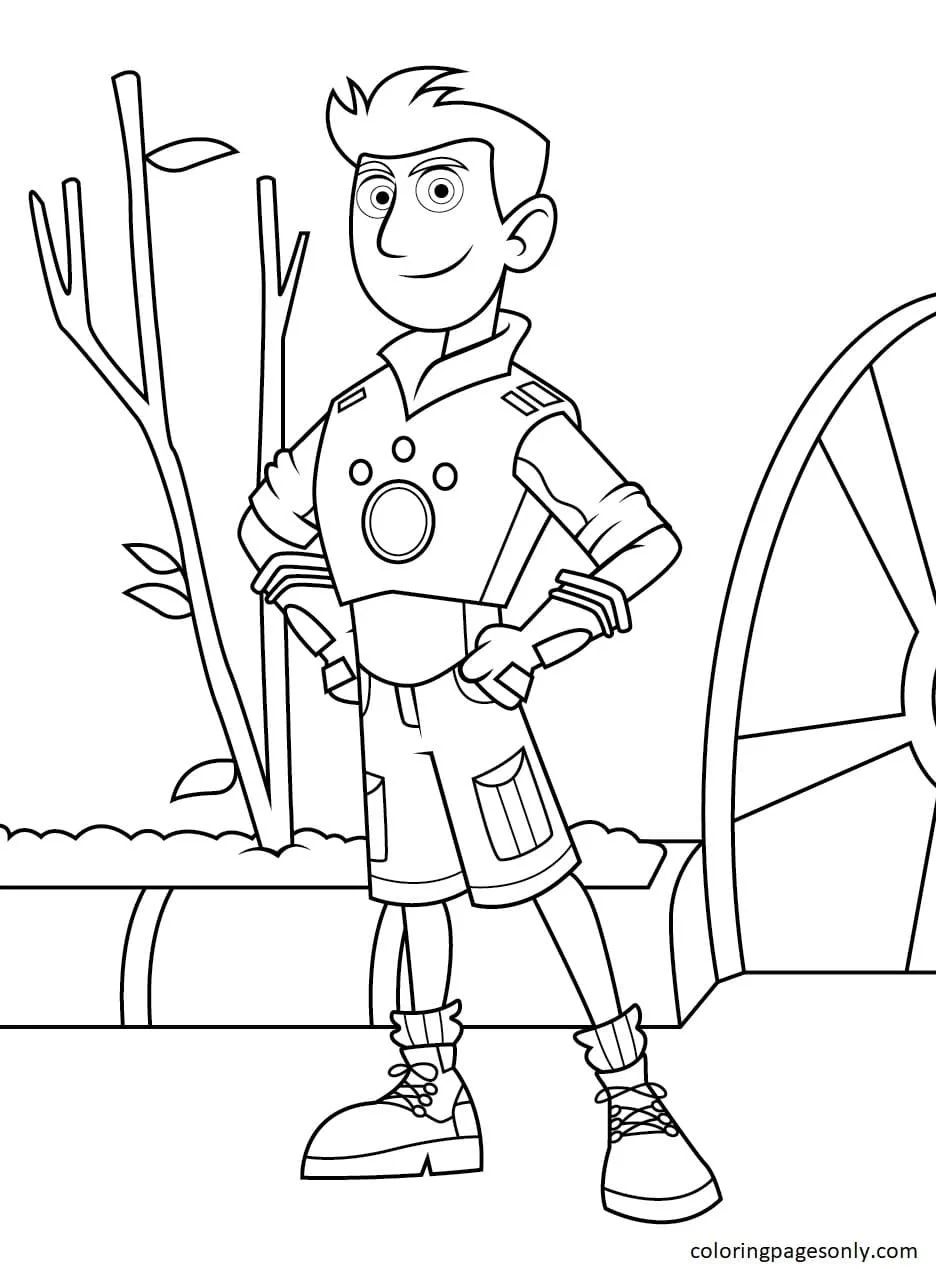 Çocuklar İçin Vahşi Kratts Boyama Sayfaları 