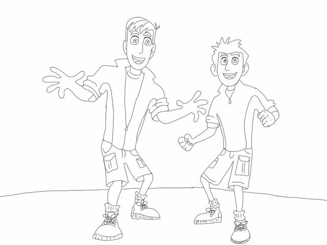 Çocuklar İçin Vahşi Kratts Boyama Sayfaları 