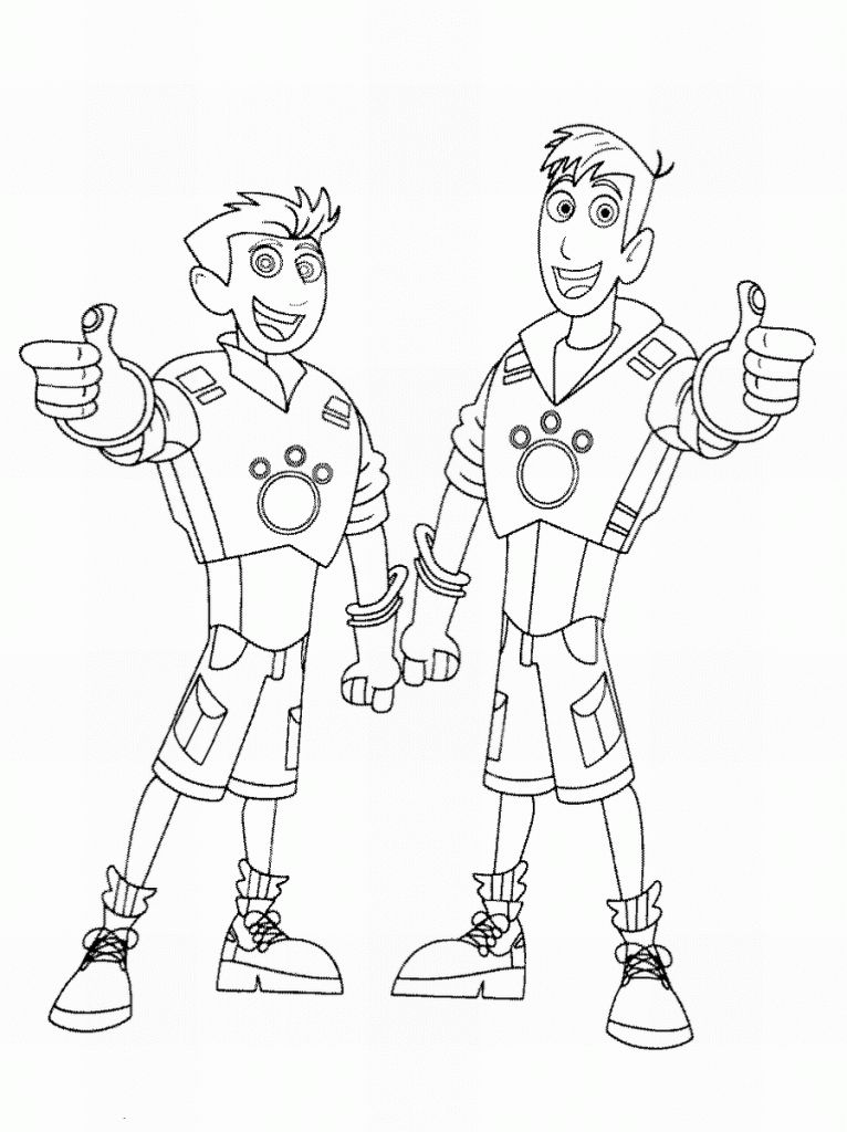 Çocuklar İçin Vahşi Kratts Boyama Sayfaları 