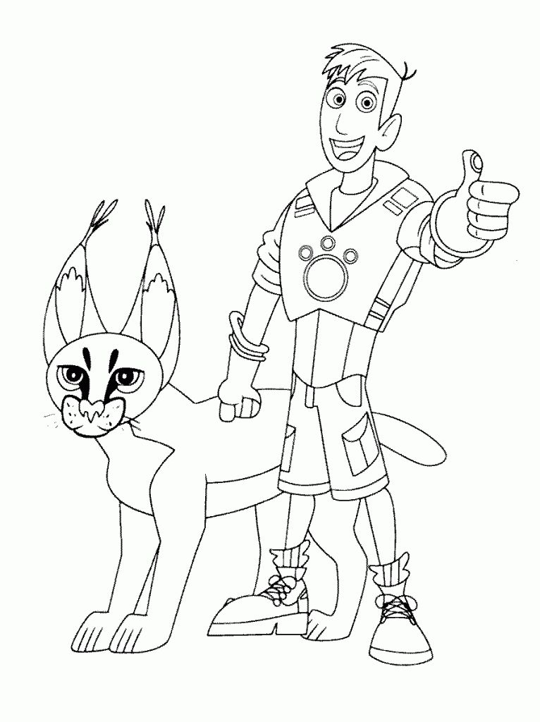 Çocuklar İçin Vahşi Kratts Boyama Sayfaları 