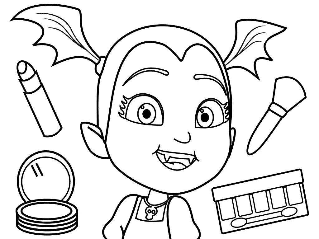 Çocuklar İçin Vampirina Boyama Sayfaları 