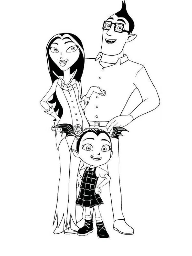 Çocuklar İçin Vampirina Boyama Sayfaları 