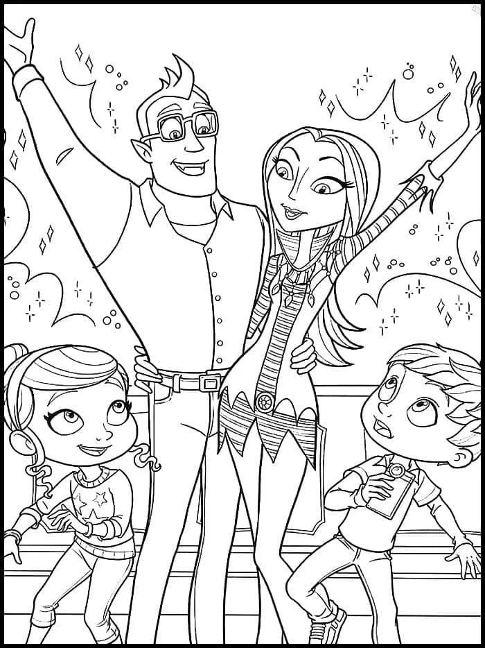 Çocuklar İçin Vampirina Boyama Sayfaları 