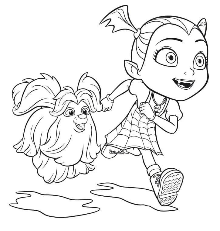 Çocuklar İçin Vampirina Boyama Sayfaları 