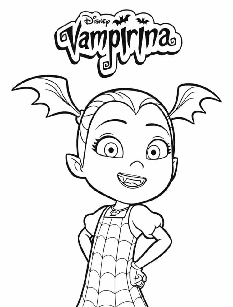 Çocuklar İçin Vampirina Boyama Sayfaları 