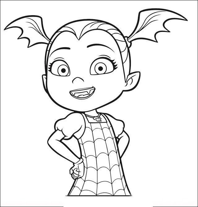 Çocuklar İçin Vampirina Boyama Sayfaları 