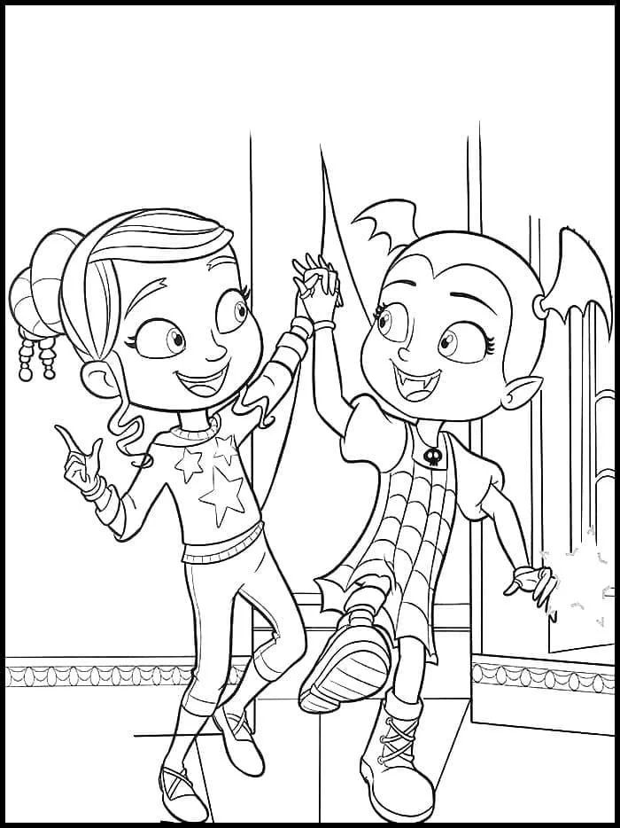Çocuklar İçin Vampirina Boyama Sayfaları 