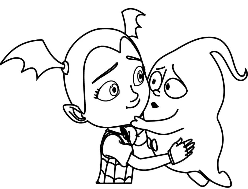 Çocuklar İçin Vampirina Boyama Sayfaları 