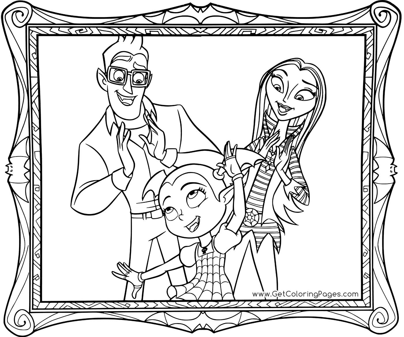 Çocuklar İçin Vampirina Boyama Sayfaları 