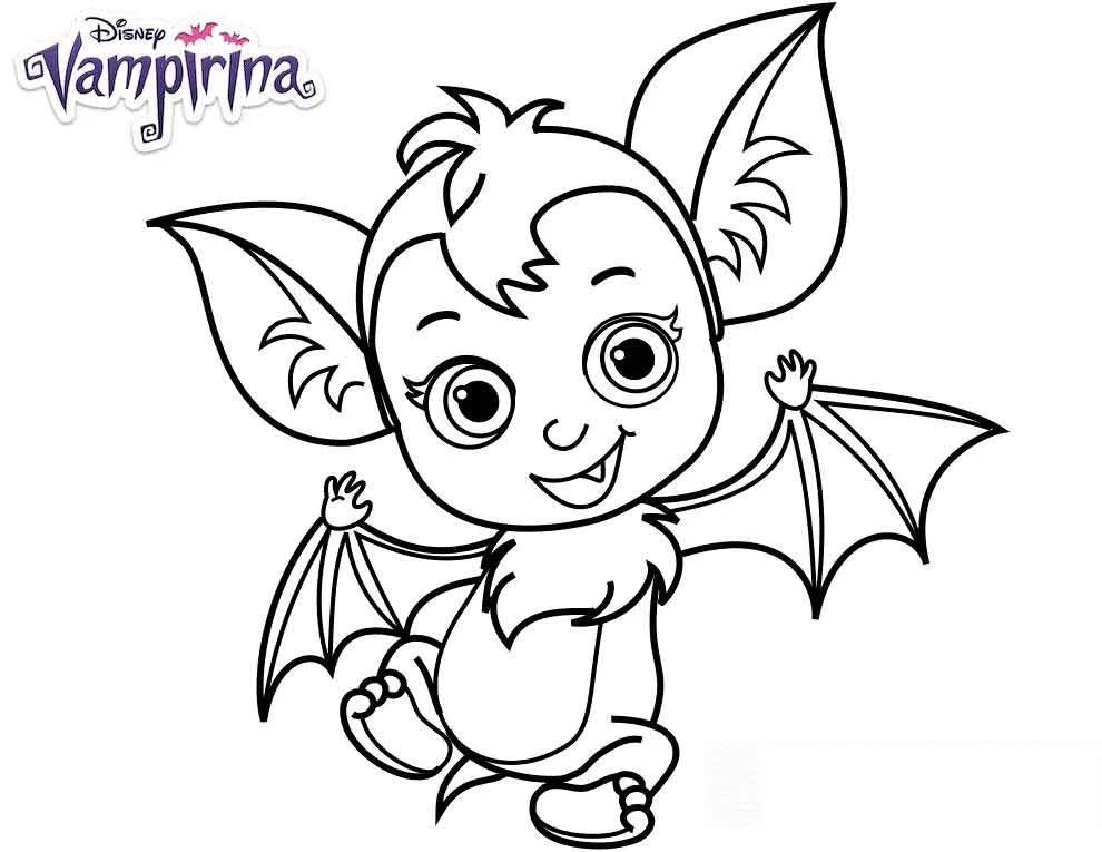 Çocuklar İçin Vampirina Boyama Sayfaları 