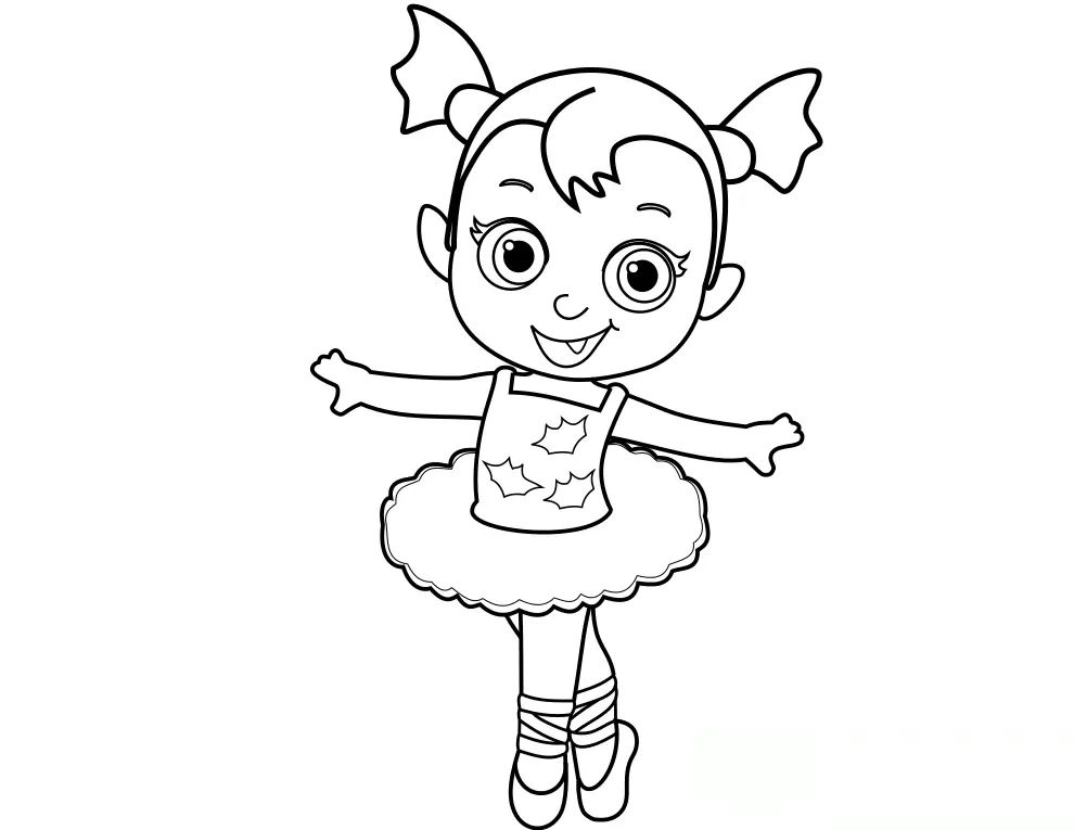 Çocuklar İçin Vampirina Boyama Sayfaları 
