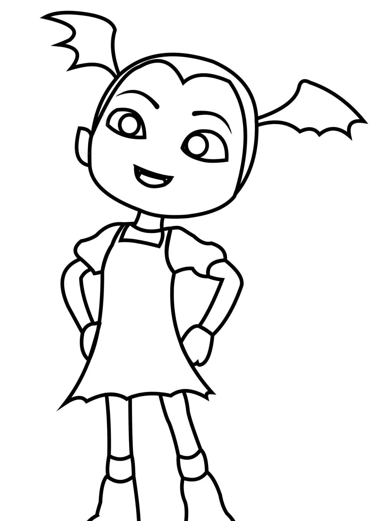 Çocuklar İçin Vampirina Boyama Sayfaları 
