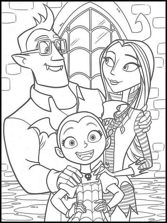 Çocuklar İçin Vampirina Boyama Sayfaları 