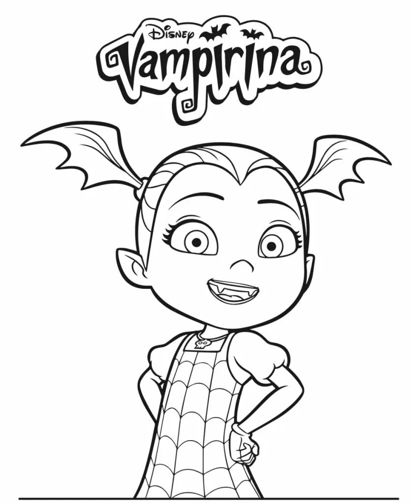 Çocuklar İçin Vampirina Boyama Sayfaları 