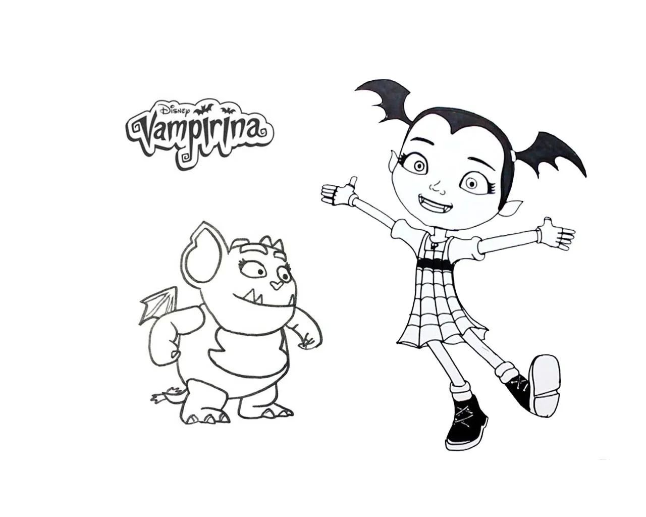 Çocuklar İçin Vampirina Boyama Sayfaları 