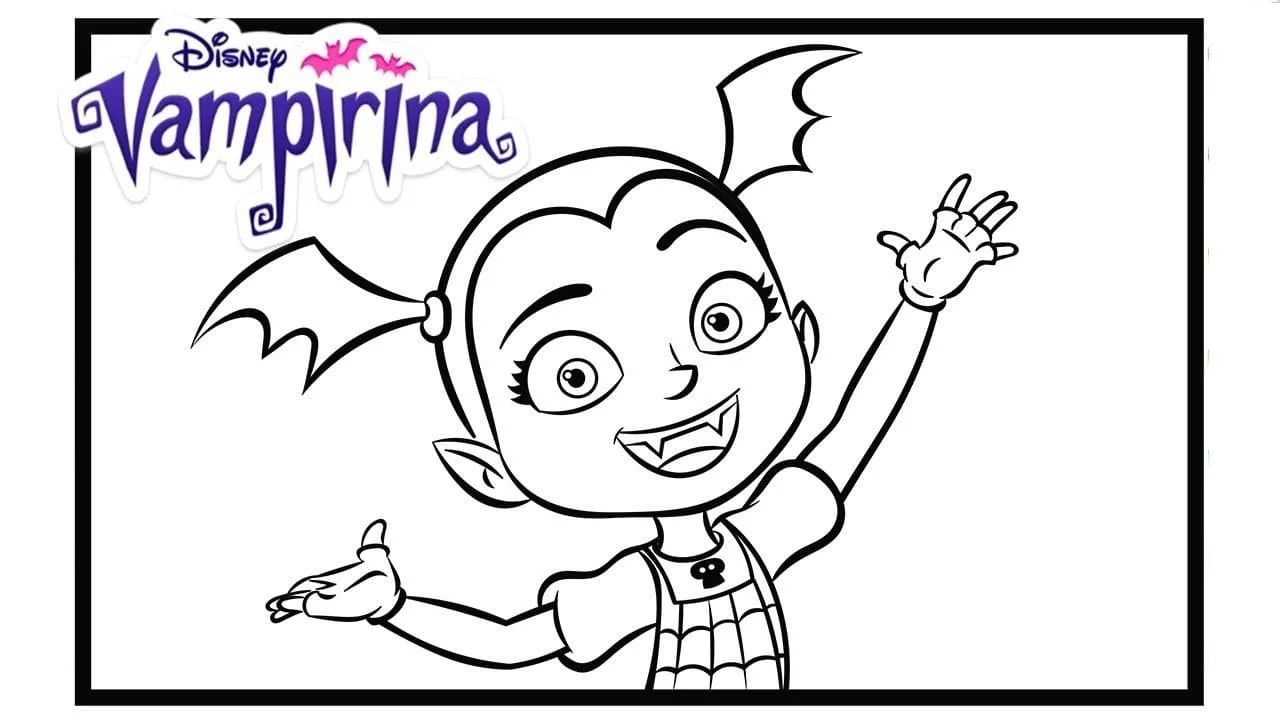 Çocuklar İçin Vampirina Boyama Sayfaları 