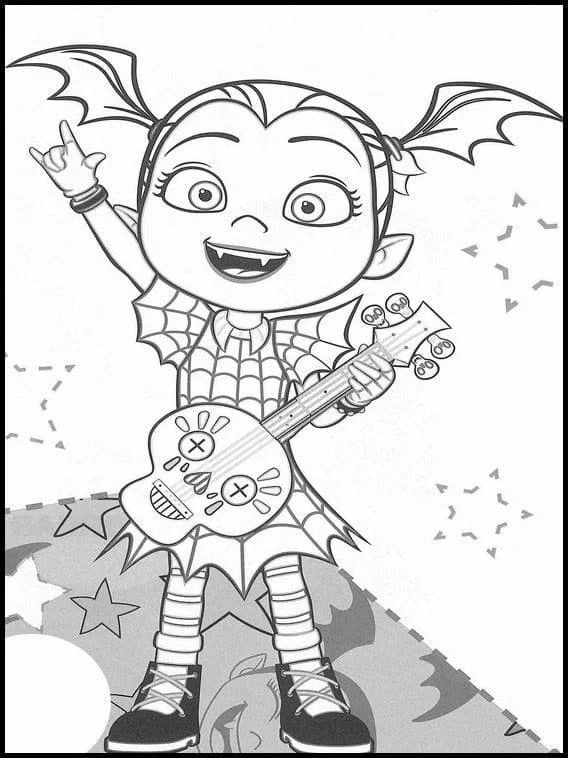 Çocuklar İçin Vampirina Boyama Sayfaları 