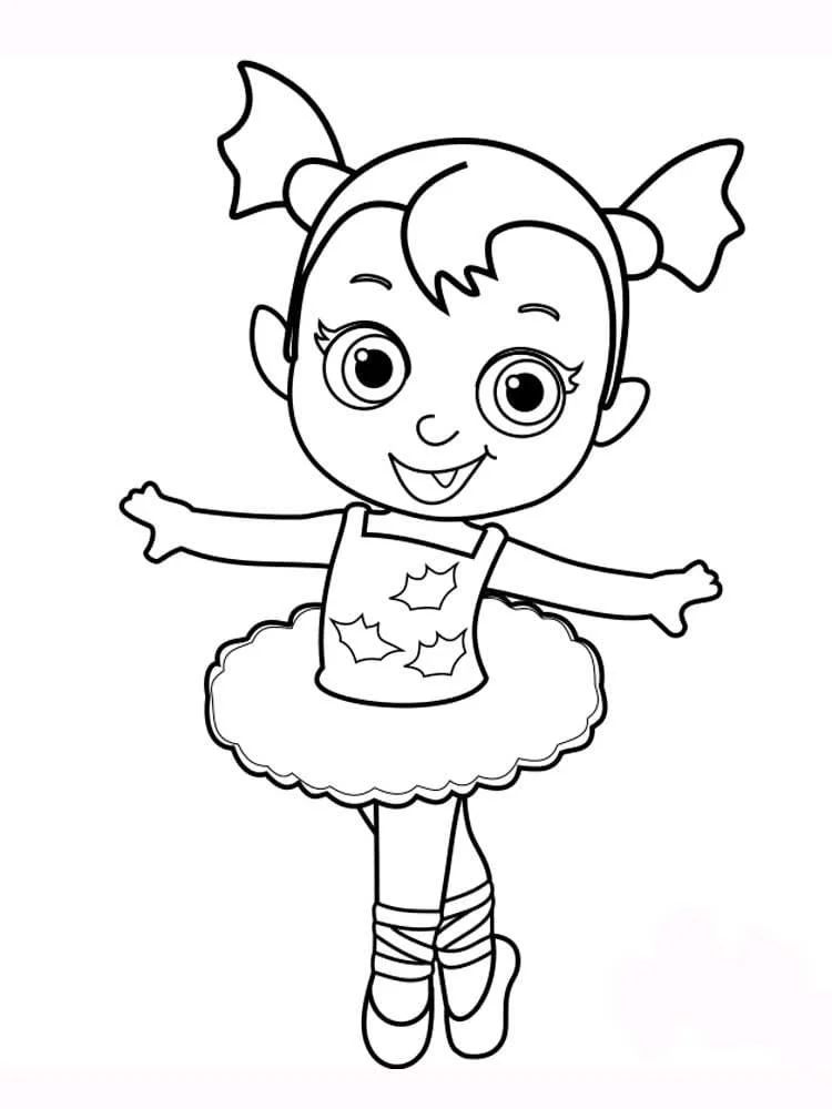 Çocuklar İçin Vampirina Boyama Sayfaları 
