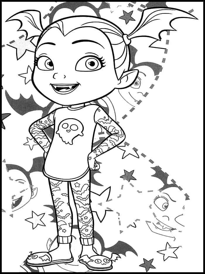 Çocuklar İçin Vampirina Boyama Sayfaları 