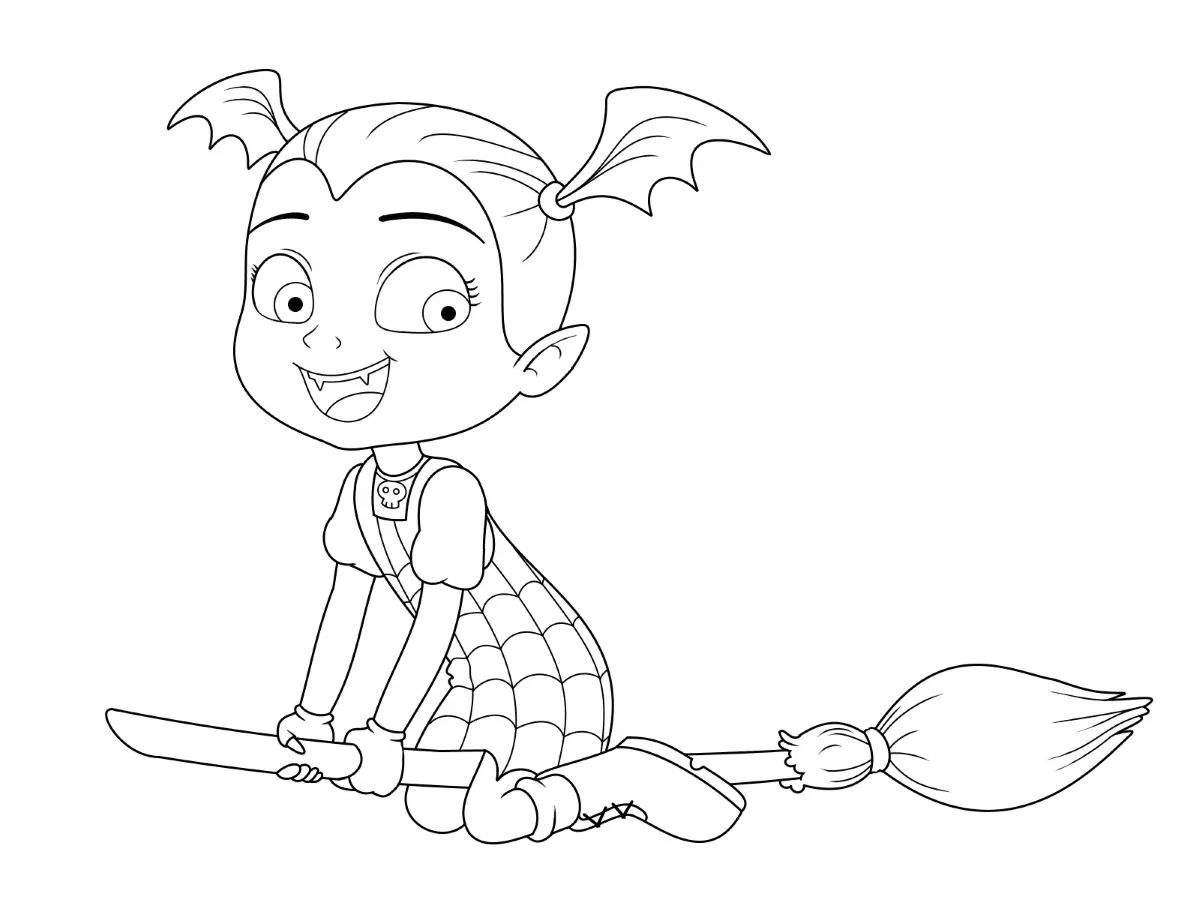 Çocuklar İçin Vampirina Boyama Sayfaları 