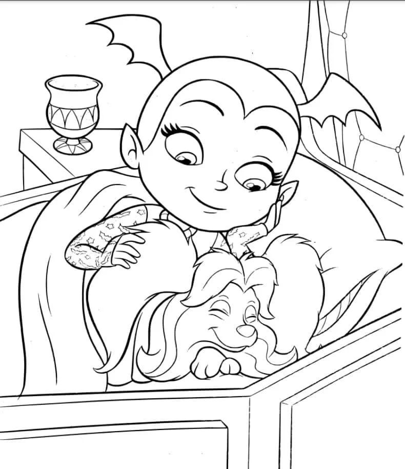 Çocuklar İçin Vampirina Boyama Sayfaları 