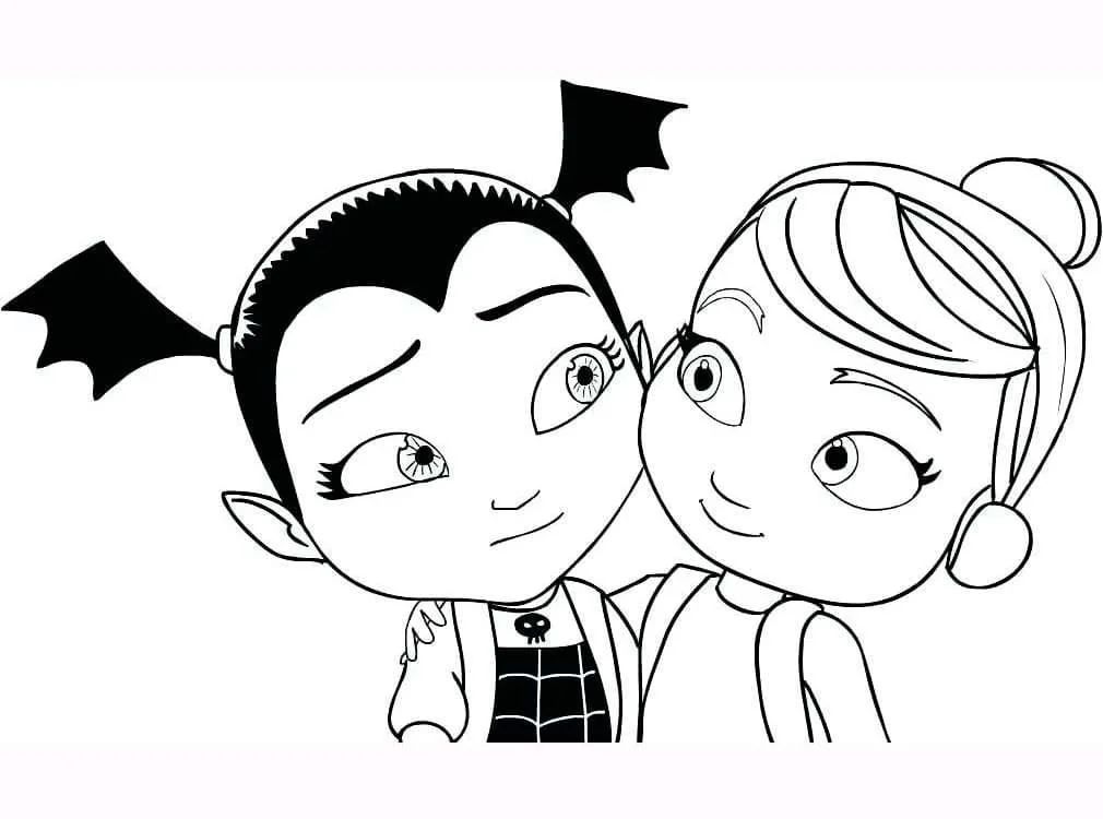 Çocuklar İçin Vampirina Boyama Sayfaları 