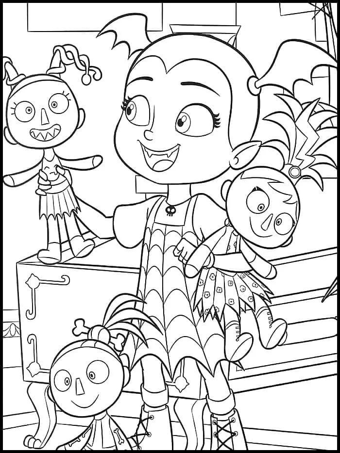 Çocuklar İçin Vampirina Boyama Sayfaları 